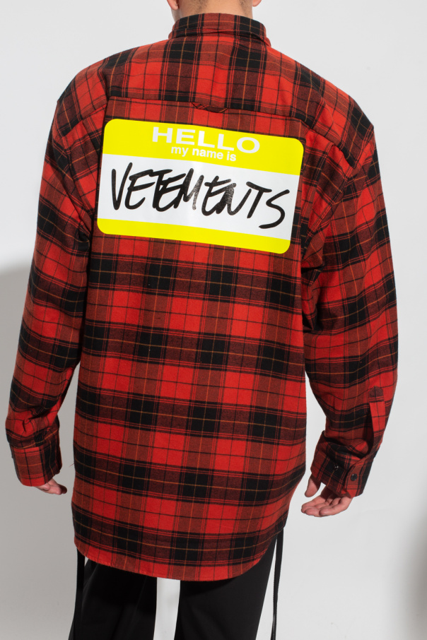 SvetbezvalekShops Switzerland - Checked shirt VETEMENTS - SikSilk